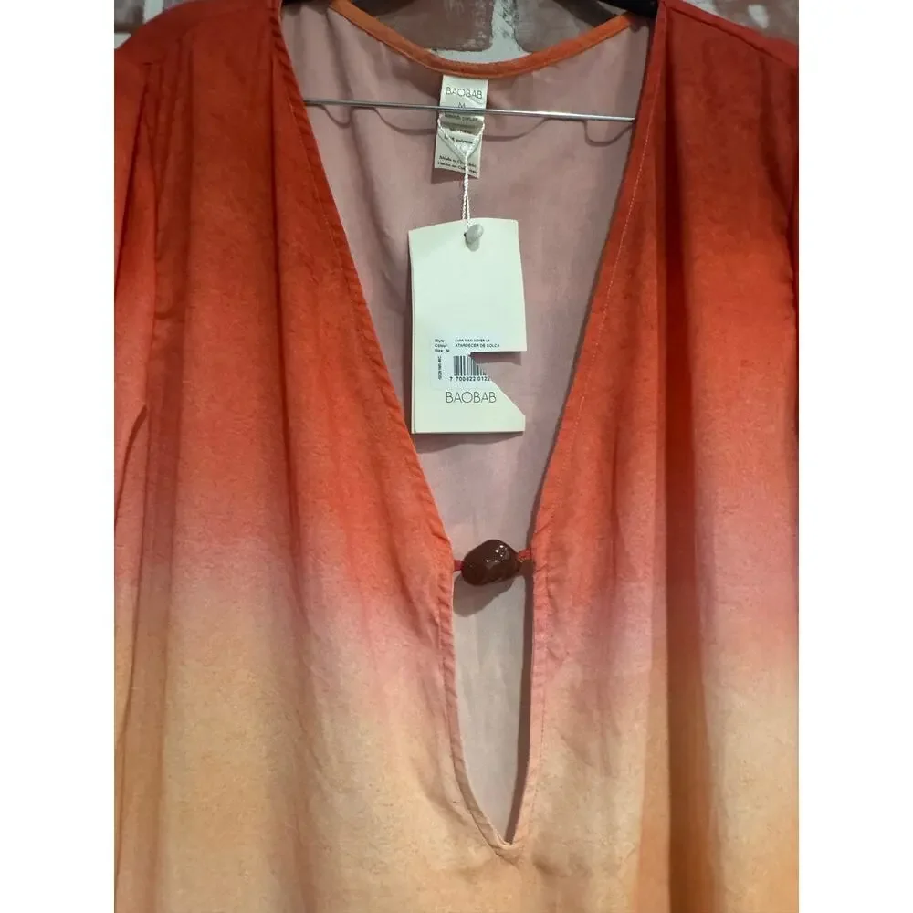 BAOBAB Luna Maxi Cover Up Atardecer de Colca Ombre Size M NWT